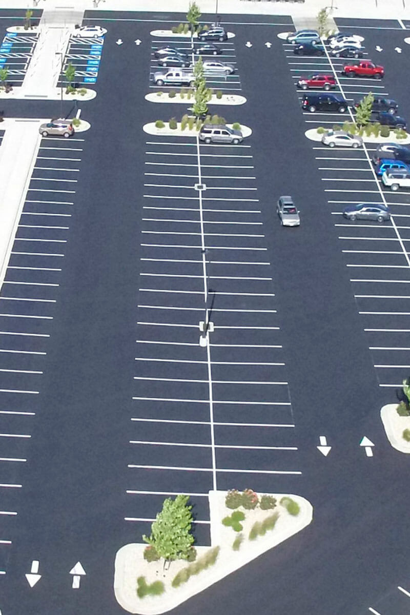 asphalt paved parklot - Morgan Pavement